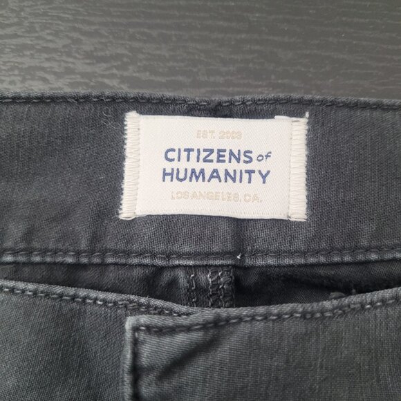 Citizens of Humanity Womens Leah Cotton Tapered Cargo Pants Black Size 26 - Picture 7 of 13